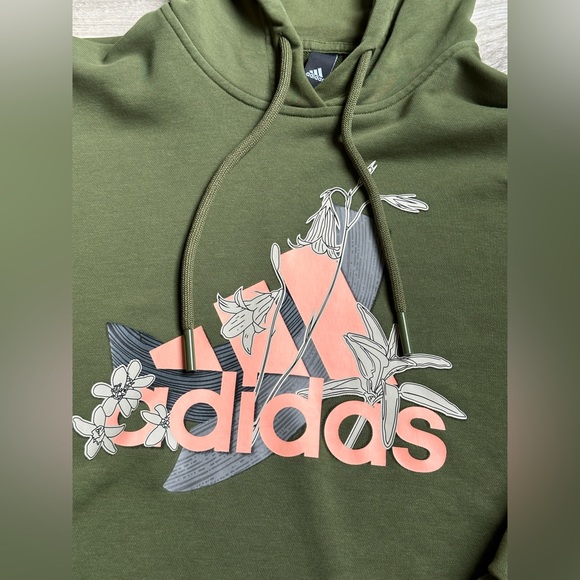 adidas X Nini Sum GFX Cropped Oversized Hoodie - Picture 4 of 10